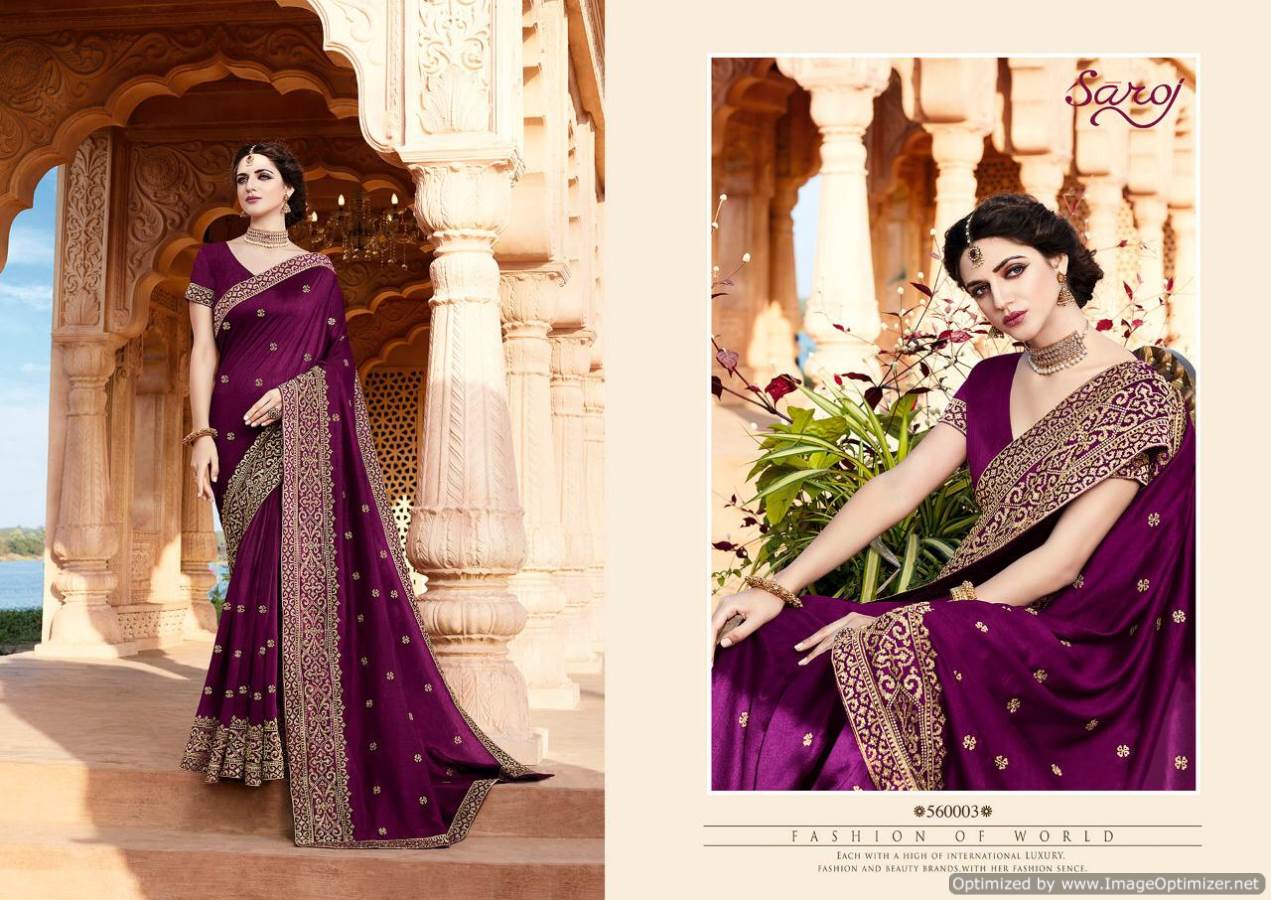Saroj Morni Heavy Look Silk Saree Collection